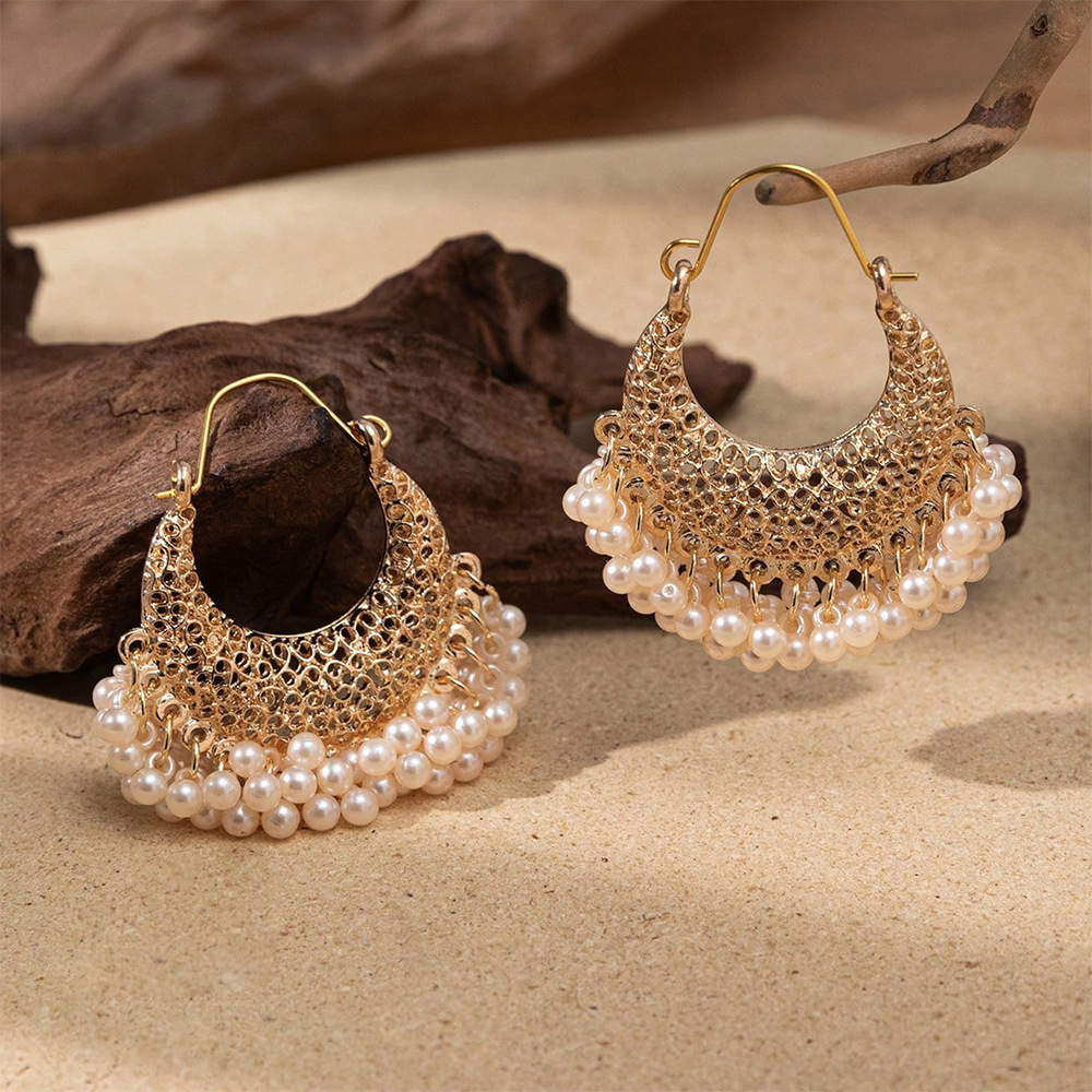 Ethnic Fashion India - Retro New Gold Color Hollow Indian