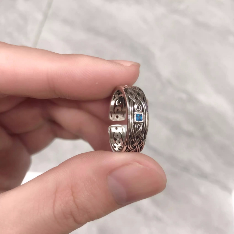 Ethnic Modern Fashion - Buyee 925 Sterling Silver Couples Ring