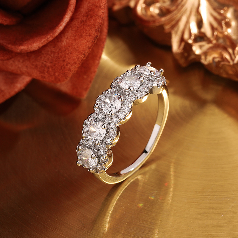 Ethnic Modern Fashion - Classic Big Cubic Zirconia Promise Rings