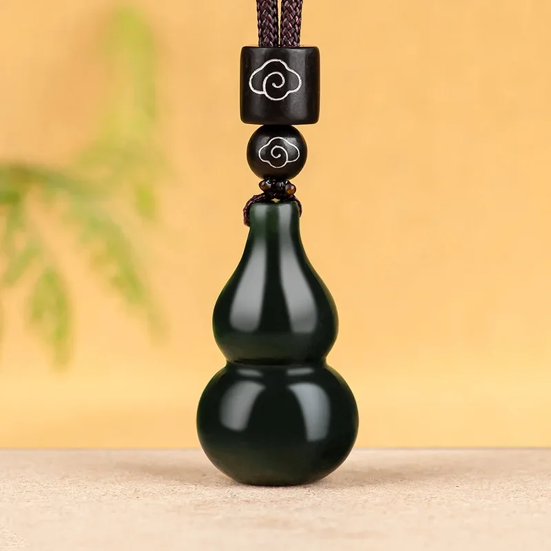 Natural Old Hotan Black Jade P - Ethnic Modern Fashion review and price