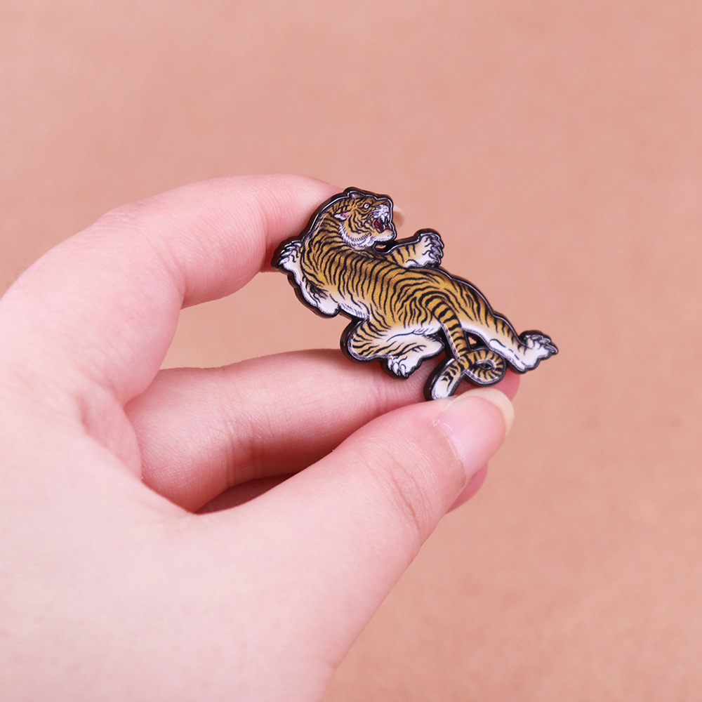 Chinese Zodiac Tiger Enamel Pi - Ethnic Modern Fashion review and price