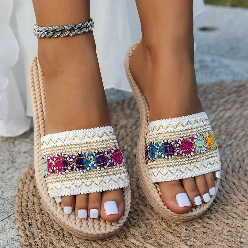Women Slippers Outdoor Flat De - Ethnic Fashion Design review and price